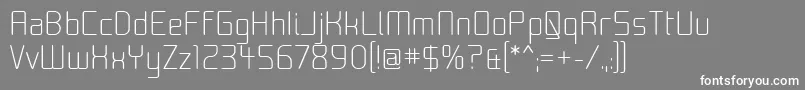 フォントMoon00 – 灰色の背景に白い文字