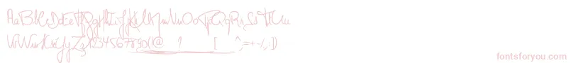 MonsieurPomme Font – Pink Fonts on White Background