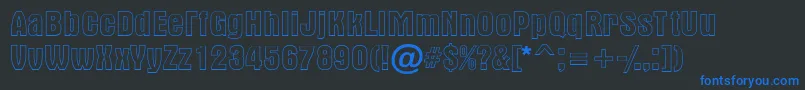 AAlternaotl Font – Blue Fonts on Black Background