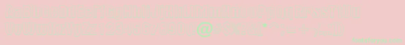 AAlternaotl Font – Green Fonts on Pink Background