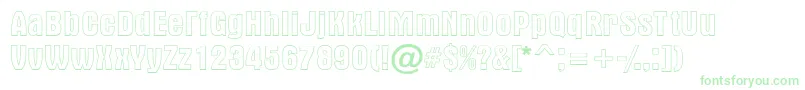 AAlternaotl Font – Green Fonts on White Background