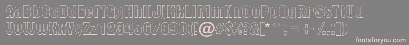 AAlternaotl Font – Pink Fonts on Gray Background