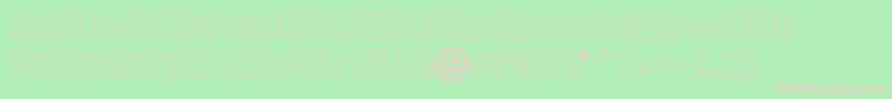 AAlternaotl Font – Pink Fonts on Green Background