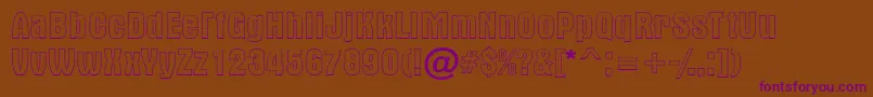 AAlternaotl Font – Purple Fonts on Brown Background