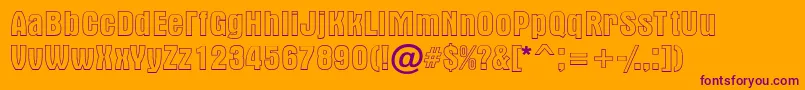 AAlternaotl Font – Purple Fonts on Orange Background