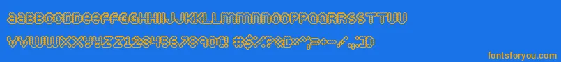 More about Puffyd Font Puffyd Font – Orange Fonts on Blue Background