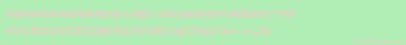 Puffyd Font – Pink Fonts on Green Background