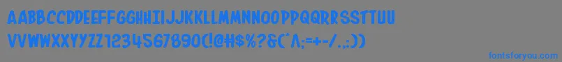 Inhouseeditionexpand Font – Blue Fonts on Gray Background