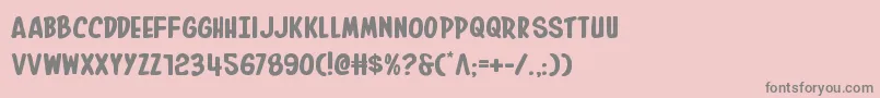 Inhouseeditionexpand Font – Gray Fonts on Pink Background