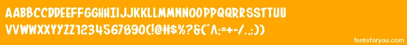 フォントInhouseeditionexpand – オレンジの背景に白い文字