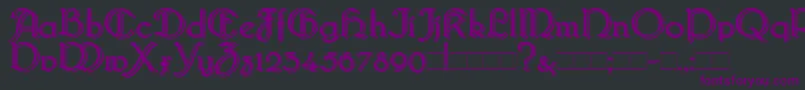 BridgnorthBlocked Font – Purple Fonts on Black Background