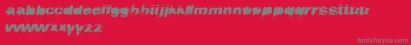Flux Font – Gray Fonts on Red Background