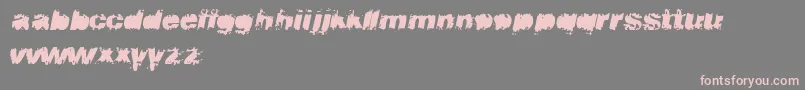 Flux Font – Pink Fonts on Gray Background