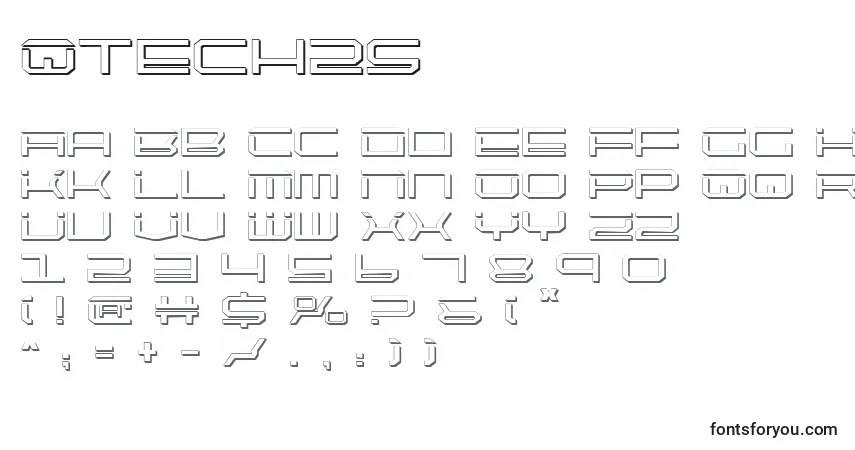 characters of qtech2s font, letter of qtech2s font, alphabet of  qtech2s font