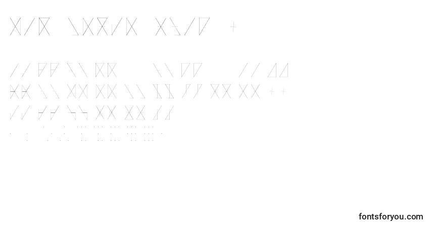 Schriftart MadeonRunesLight – Alphabet, Zahlen, spezielle Symbole