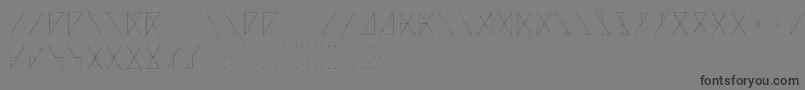 MadeonRunesLight-fontti – mustat fontit harmaalla taustalla
