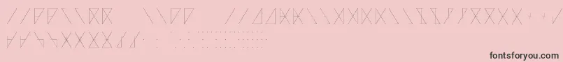 MadeonRunesLight Font – Black Fonts on Pink Background