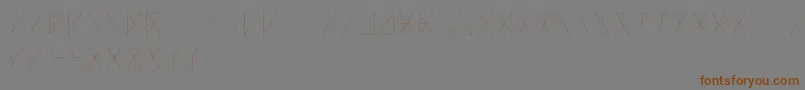 MadeonRunesLight Font – Brown Fonts on Gray Background