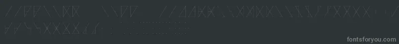 MadeonRunesLight-Schriftart – Graue Schriften auf schwarzem Hintergrund