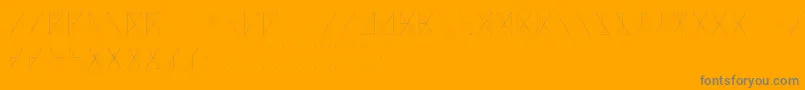 MadeonRunesLight-Schriftart – Graue Schriften auf orangefarbenem Hintergrund