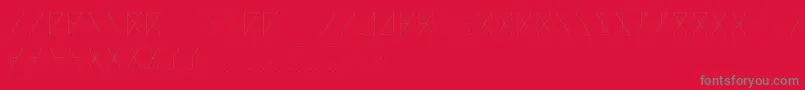 MadeonRunesLight Font – Gray Fonts on Red Background