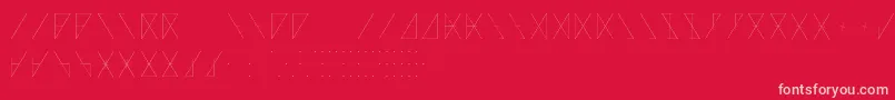 MadeonRunesLight Font – Pink Fonts on Red Background