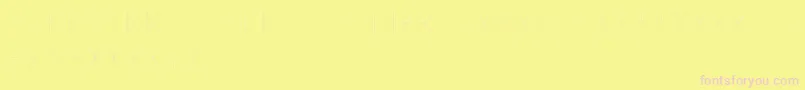 MadeonRunesLight-fontti – vaaleanpunaiset fontit keltaisella taustalla