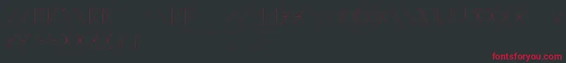 MadeonRunesLight Font – Red Fonts on Black Background