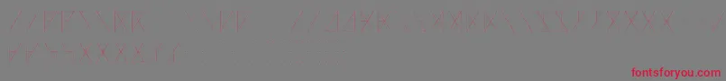 MadeonRunesLight Font – Red Fonts on Gray Background