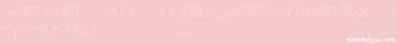 フォントMadeonRunesLight – ピンクの背景に白い文字