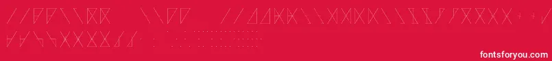 MadeonRunesLight Font – White Fonts on Red Background