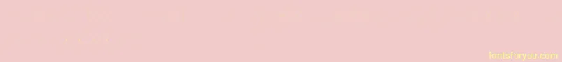MadeonRunesLight Font – Yellow Fonts on Pink Background