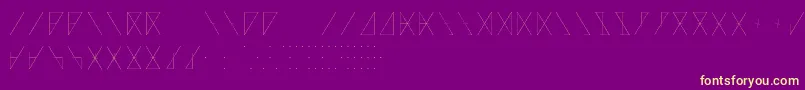 Police MadeonRunesLight – polices jaunes sur fond violet
