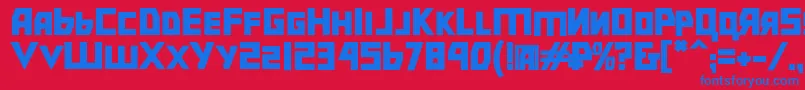 Bolshevikblk Font – Blue Fonts on Red Background