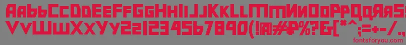 Шрифт Bolshevikblk – красные шрифты на сером фоне