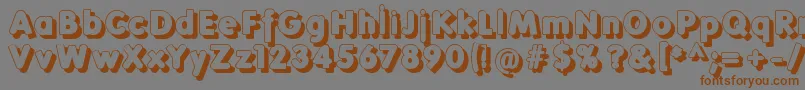 Folksshades Font – Brown Fonts on Gray Background