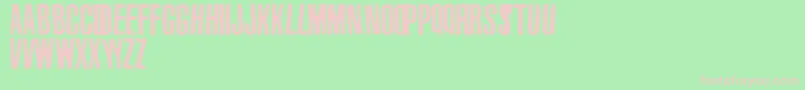 Vinyl Font – Pink Fonts on Green Background