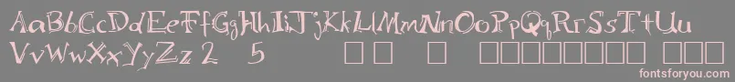 BloomingtonRegular Font – Pink Fonts on Gray Background