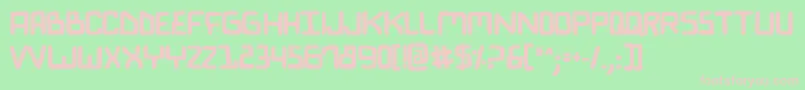 Biocomv2b Font – Pink Fonts on Green Background