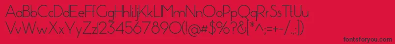 Pistara Font – Black Fonts on Red Background