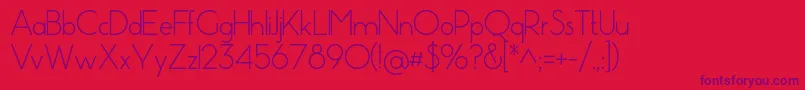 Pistara Font – Purple Fonts on Red Background
