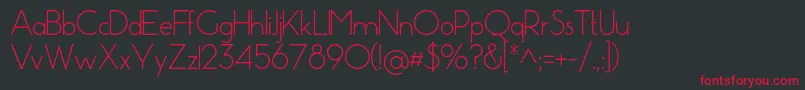 Pistara Font – Red Fonts on Black Background
