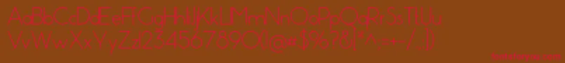 Pistara Font – Red Fonts on Brown Background