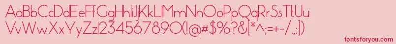 Pistara Font – Red Fonts on Pink Background