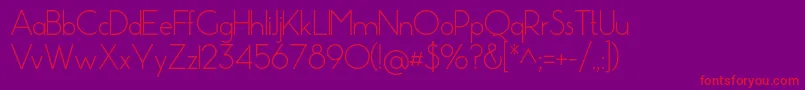 Pistara Font – Red Fonts on Purple Background