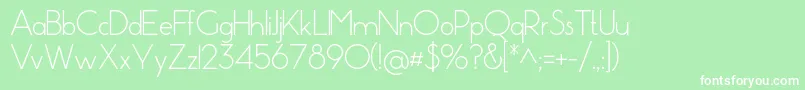 Pistara Font – White Fonts on Green Background