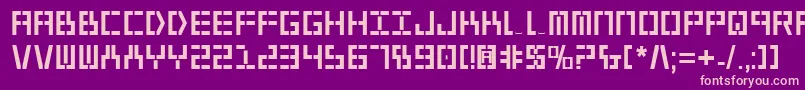 Шрифт Year2000Bold – розовые шрифты на фиолетовом фоне