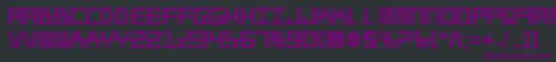 Шрифт Year2000Bold – фиолетовые шрифты на чёрном фоне