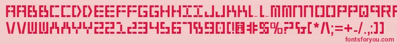 Year2000Bold Font – Red Fonts on Pink Background