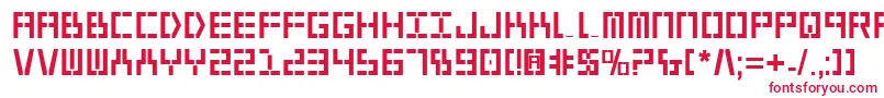 フォントYear2000Bold – 白い背景に赤い文字